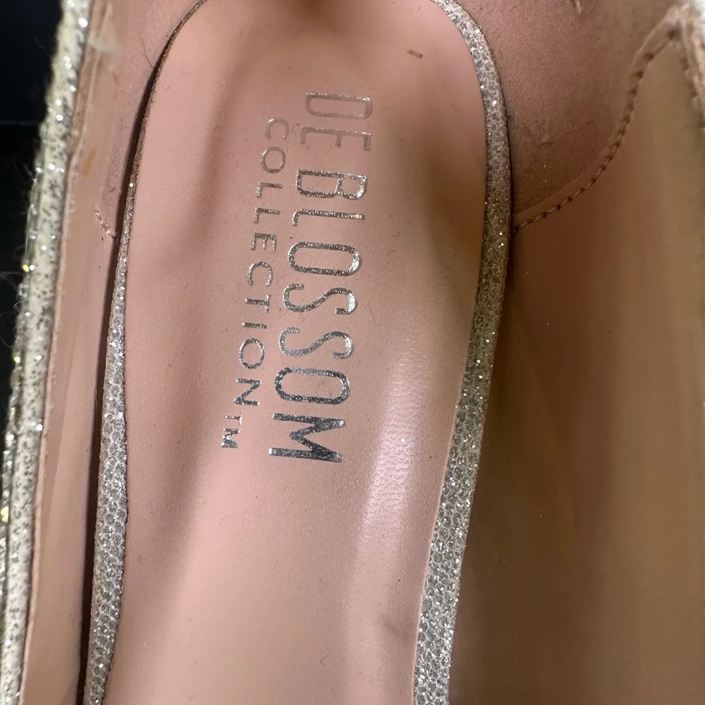 De‎ Blossom Bridal Eternity Collection Platform Peep Toe High Heels
